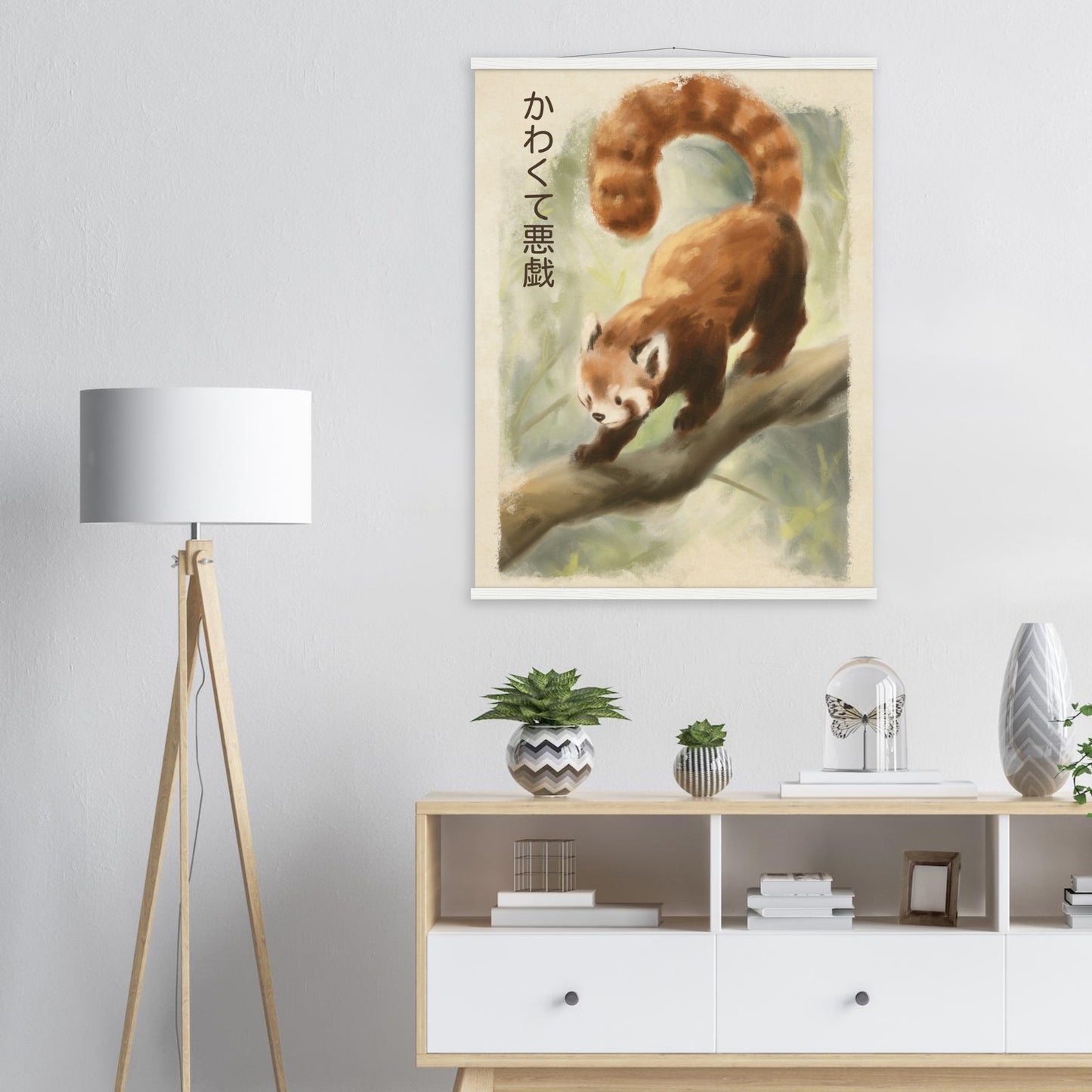 Roter Panda - Poster mit Leisten