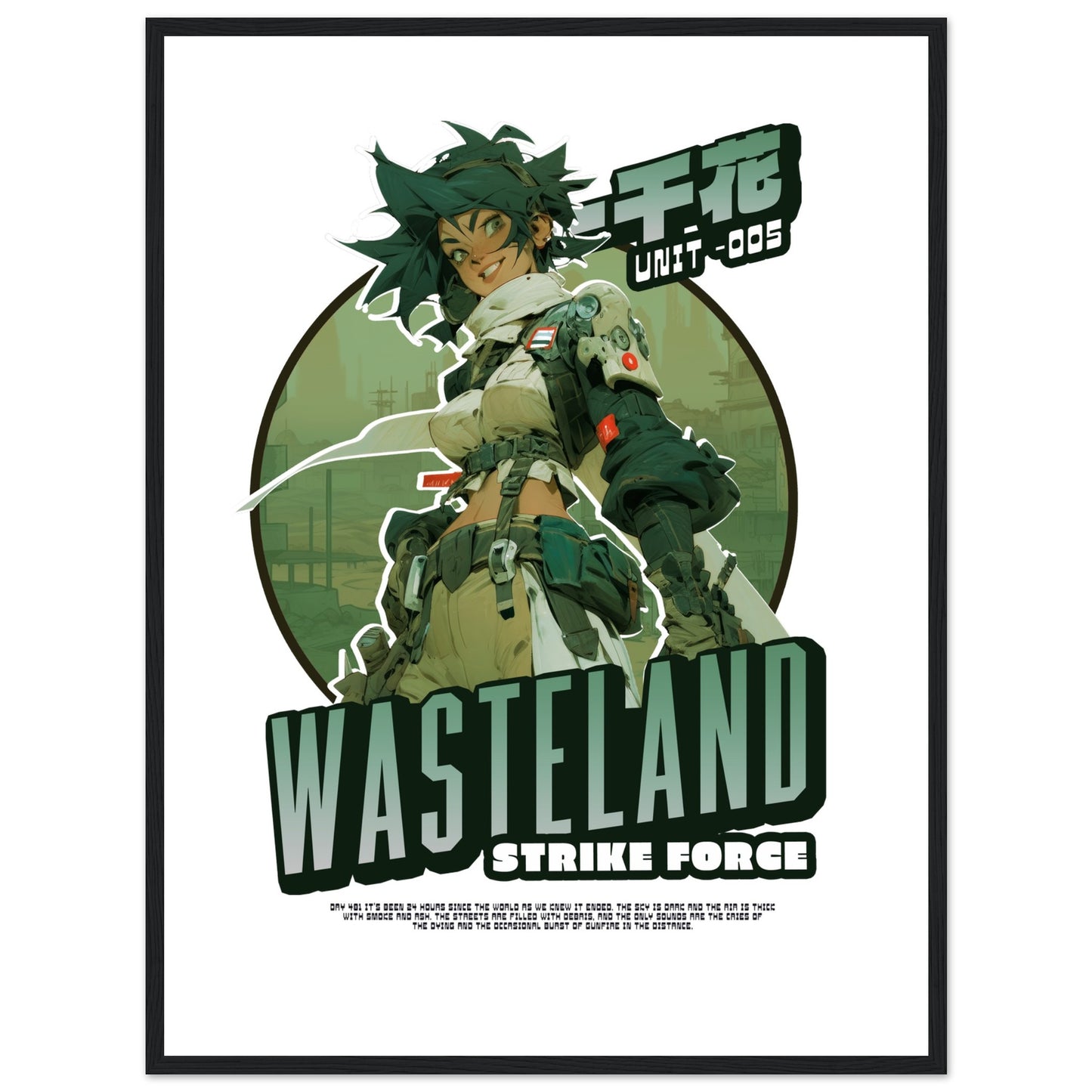 Wasteland Strike Force Unit 005 - gerahmtes Bild