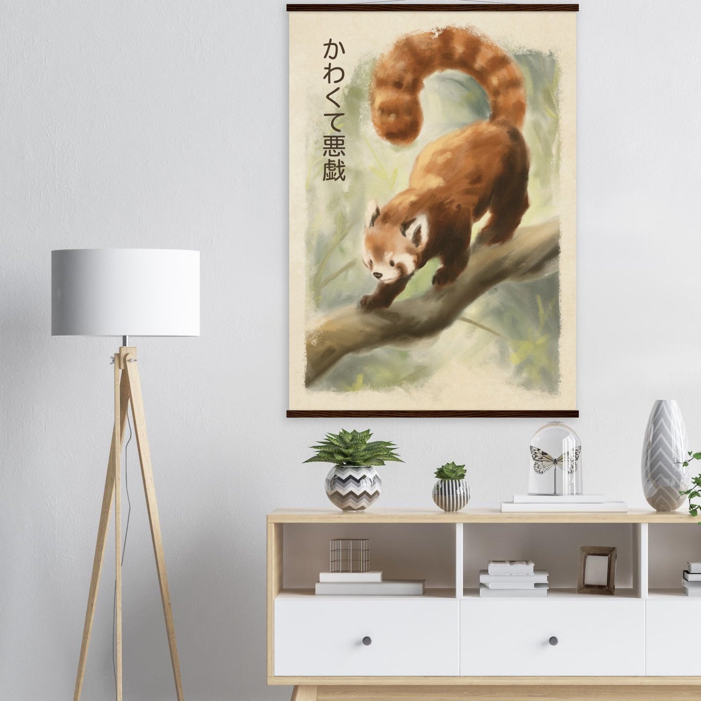 Roter Panda - Poster mit Leisten